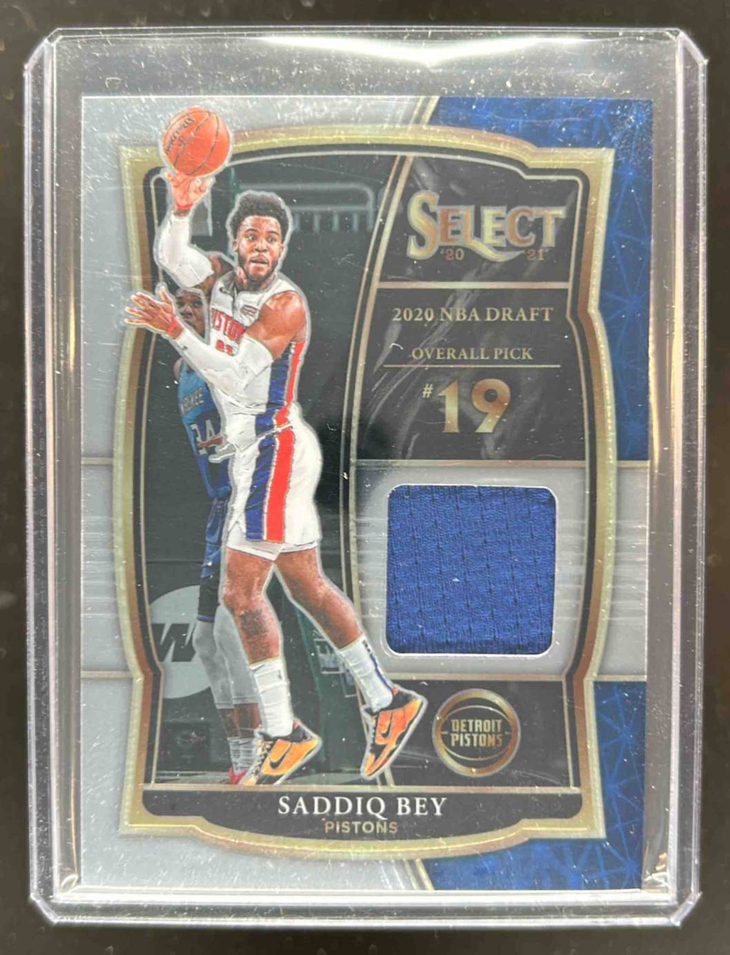 Card image for 2020-21 Panini Select Saddiq Bey Draft Selections Memorabilia #DS-SAD RC Rookie