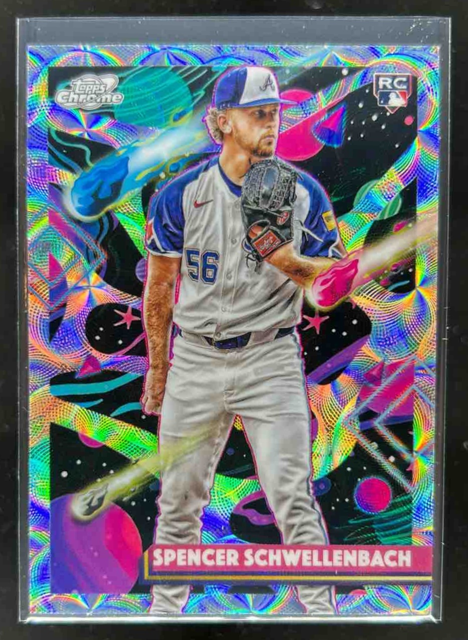 Card image for Spencer Schwellenbach 2025 Topps Cosmic Chrome Nucleus Refractor