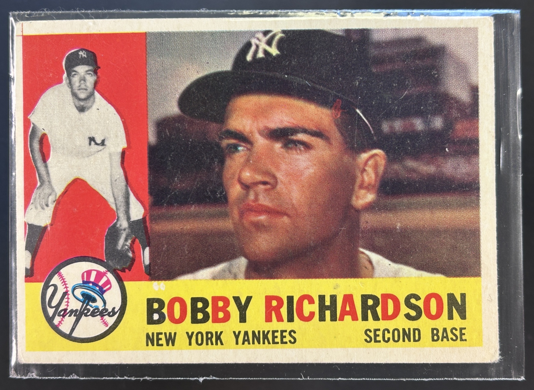 Card image for 1960 TOPPS BOBBY RICHARDSON #405B VAR NEW YORK YANKEES