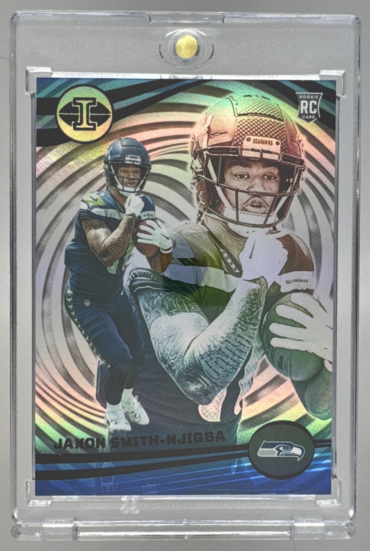 Card image for 2023 Panini Football Illusions Jaxon Smith-Njigba #91 RC Seattle Seahawks