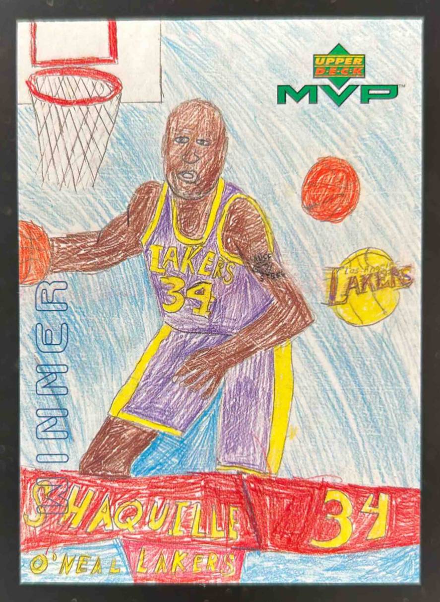 Card image for 1999-00 Upper Deck MVP Shaquille O'Neal Draw Your Own Trading Card Winner #W14