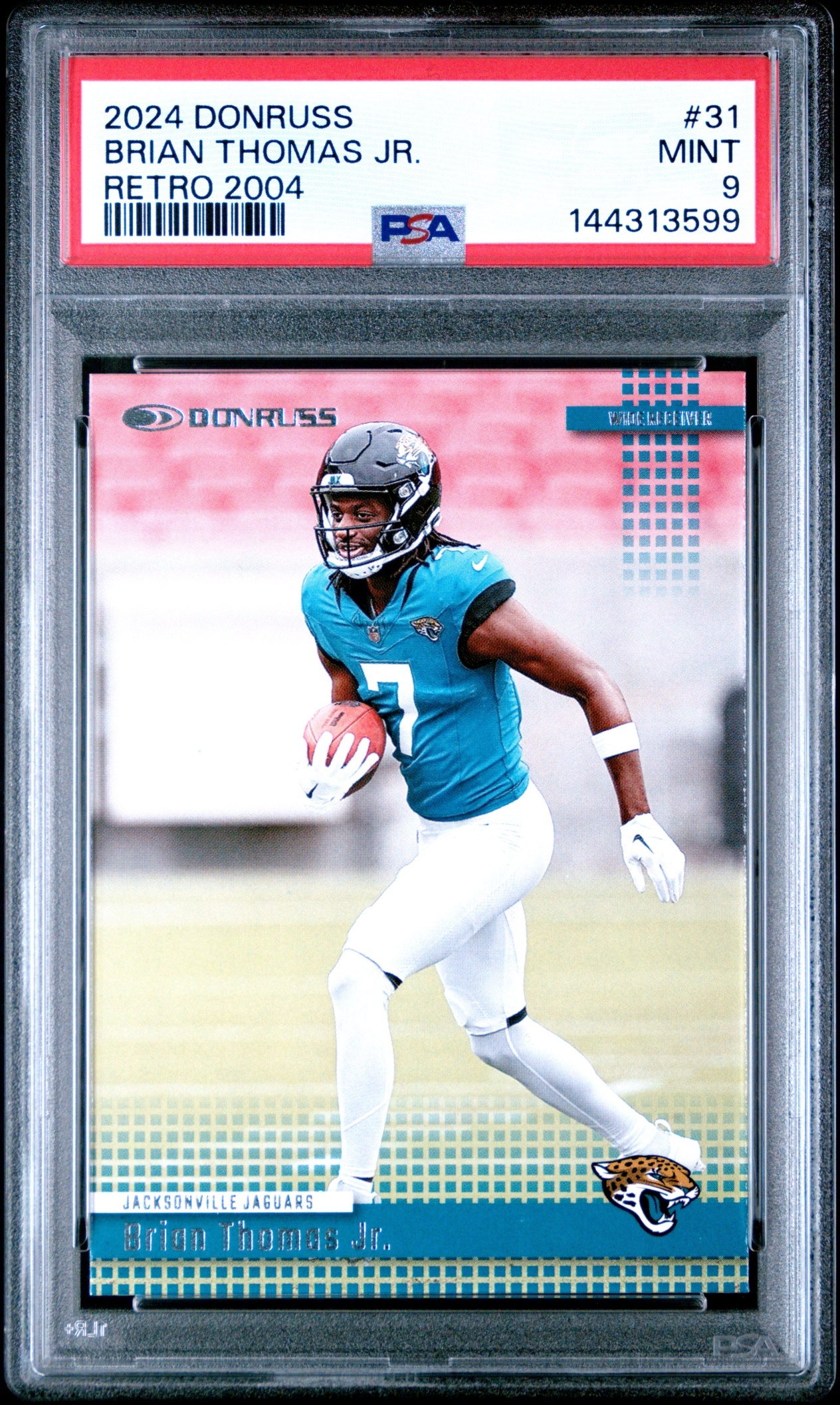 Card image for 2024 Panini Donruss Brian Thomas Jr. Retro 2004 #31 RC Jaguars