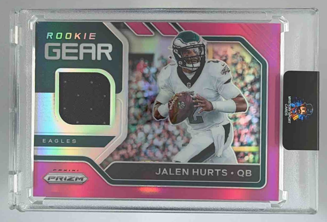 Card image for 2020 Panini Football Prizm Jalen Hurts Emergent #12 RC Philadelphia Eagles