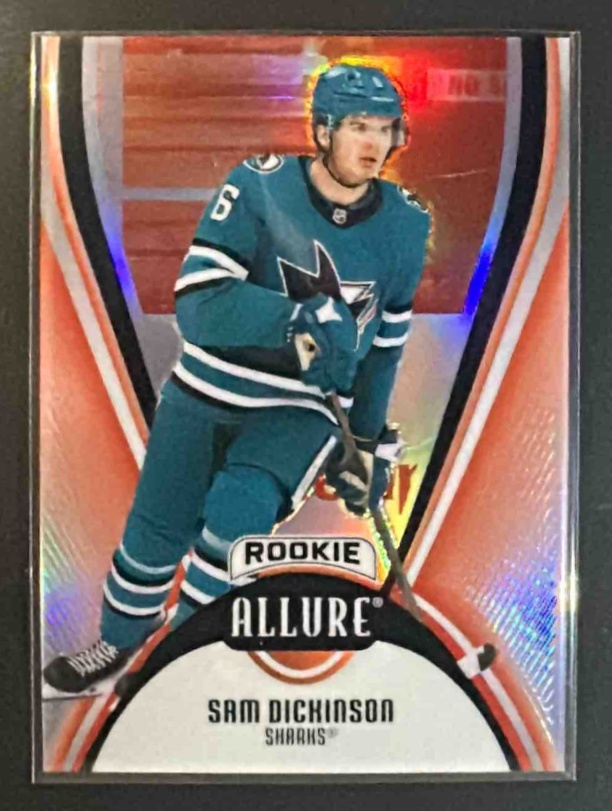 Card image for 2025 Upper Deck Allure Sam Dickinson #AR-SD Extended Rookies Red Rainbow RC