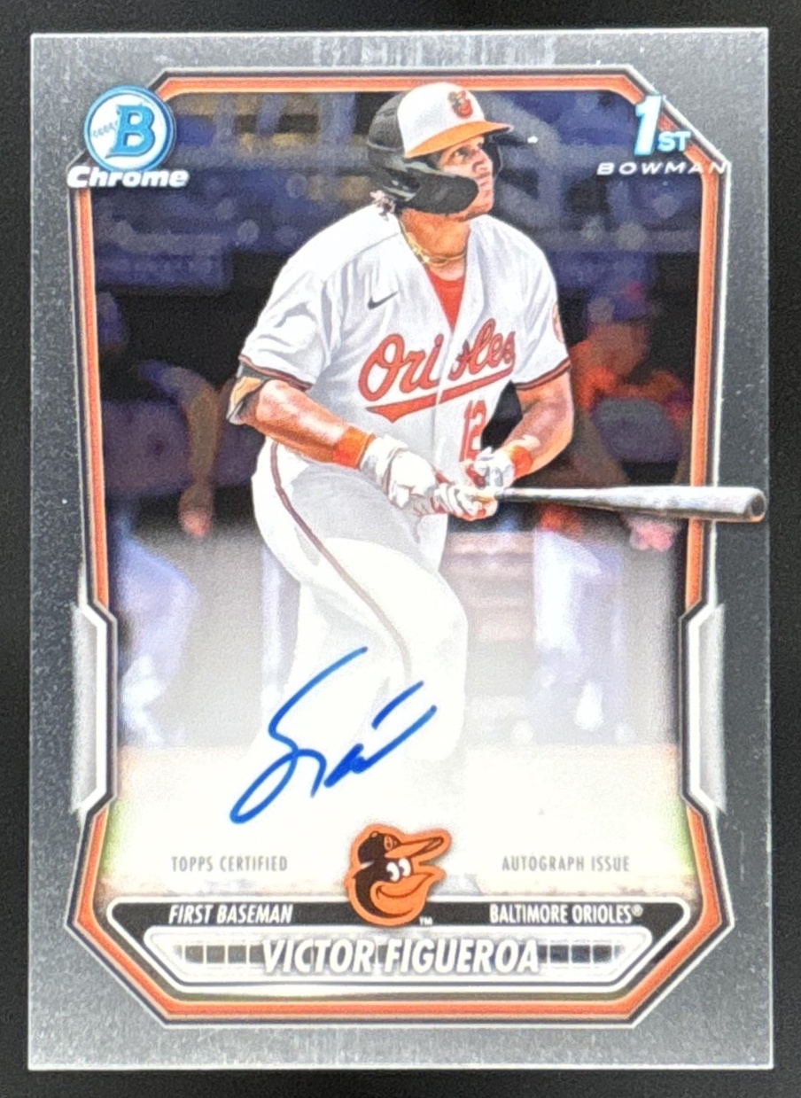 Card image for Victor Figueroa 2026 Bowman Chrome Prospect Auto Baltimore Orioles