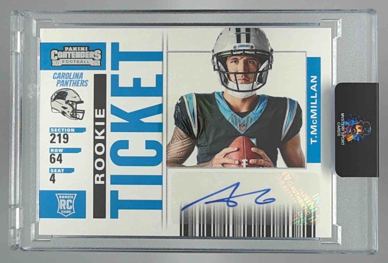 Card image for 2025 Panini Select Tetairoa McMillan Signatures #SIP-TMN Auto Panthers