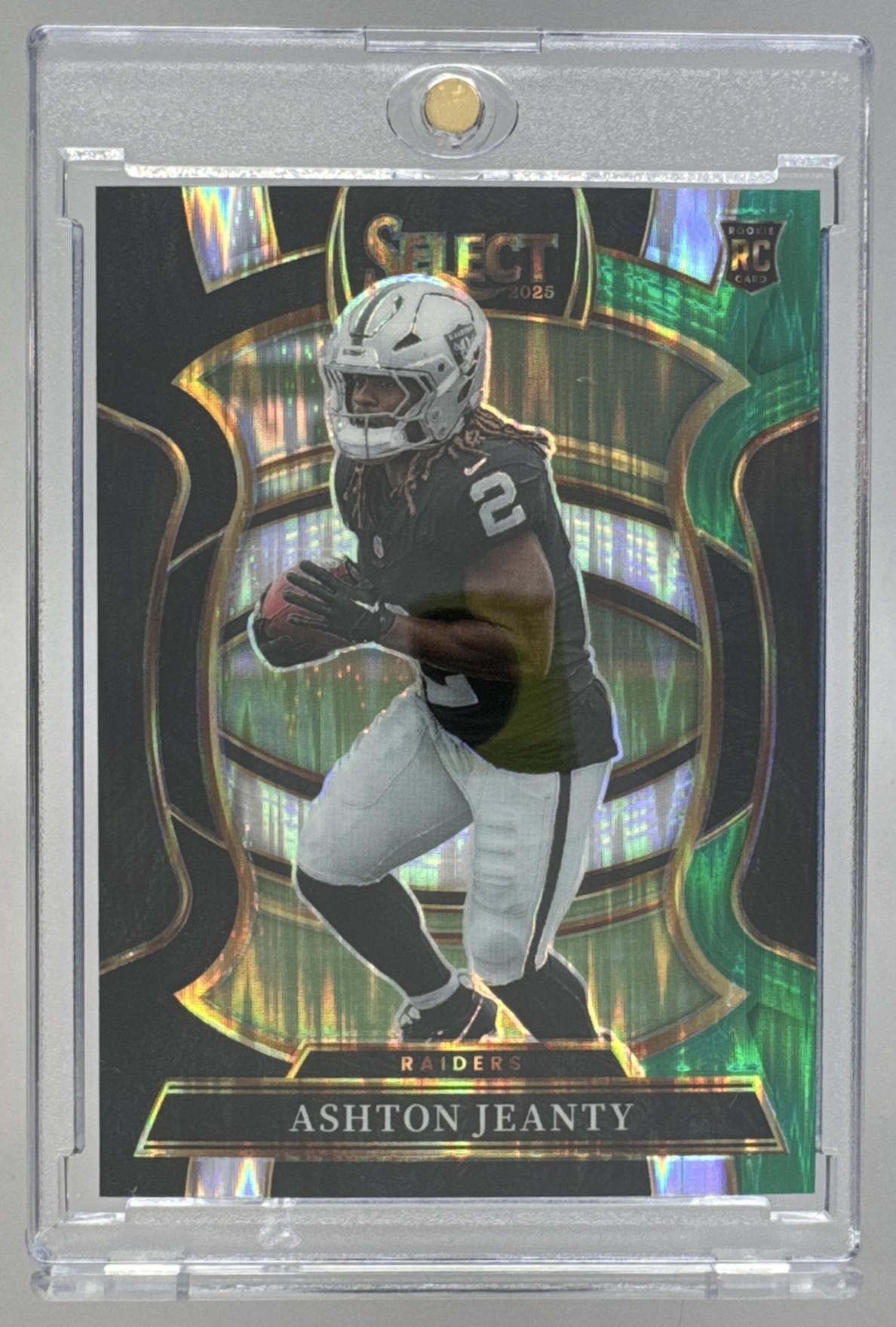 Card image for 2025 Panini Select Ashton Jeanty Certified Rookies #4 RC Raiders