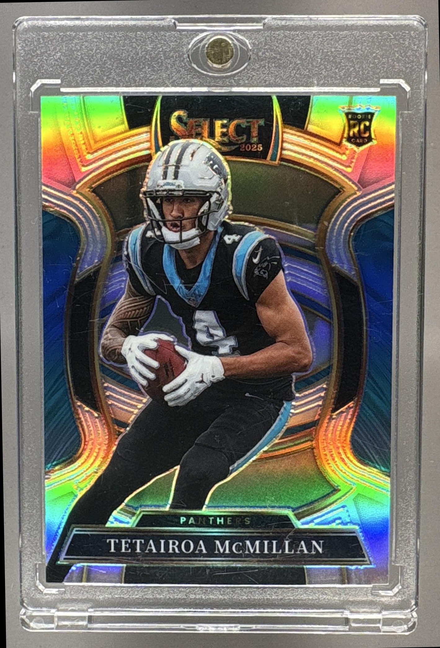 2025 PANINI SELECT TETAIROA MCMILLAN #44 CONCOURSE SILVER PRIZM RC PANTHERS