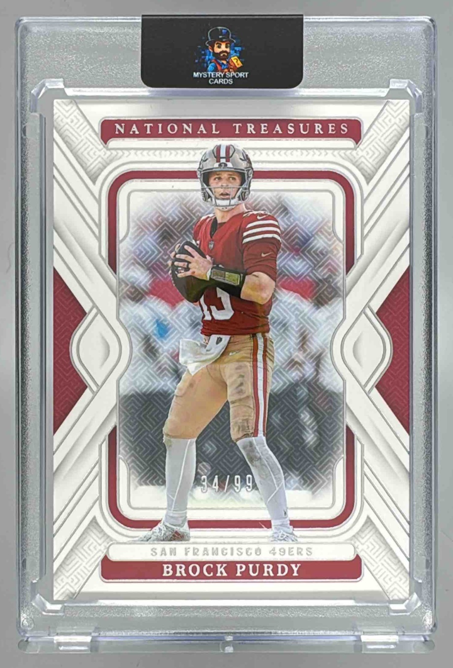 Card image for 2024 Panini Football National Treasures Brock Purdy /99 #86 San Francisco 49ers