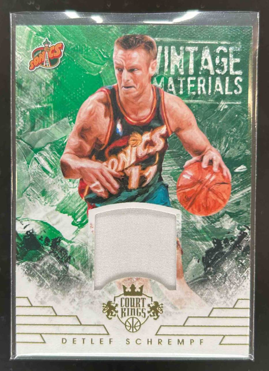 Card image for 2015-16 PANINI COURT KINGS DETLEF SCHREMPF VINTAGE MATERIALS /199 #25