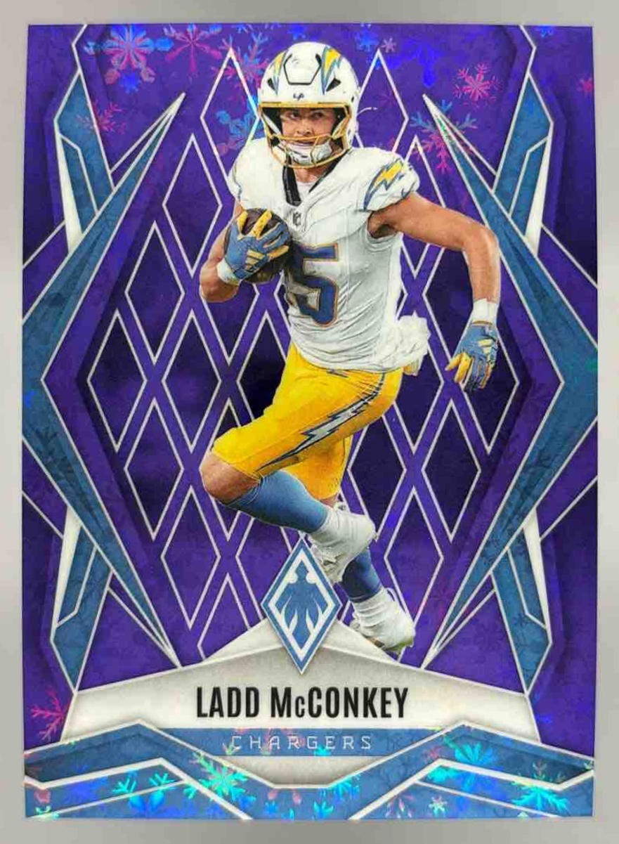 Card image for 2025 Panini Football Phoenix Ladd McConkey #66 Los Angeles Chargers