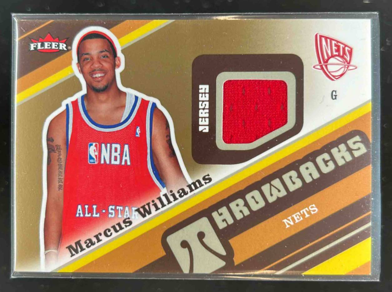 Card image for 2006-07 FLEER MARCUS WILLIAMS THROWBACKS #T-MW RC ROOKIE