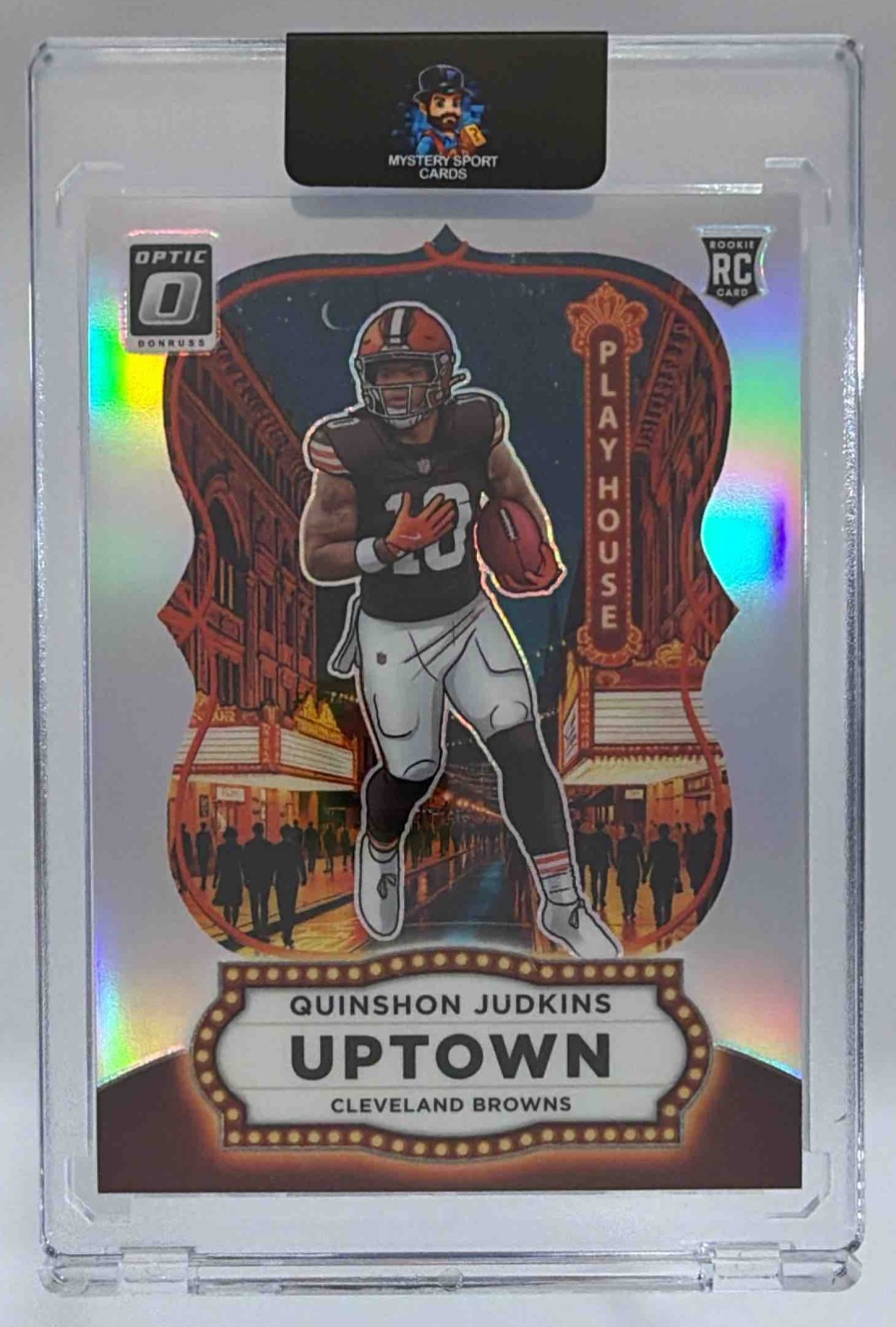 Card image for 2025 Panini Donruss Optic Quinshon Judkins Uptown #17 RC Browns