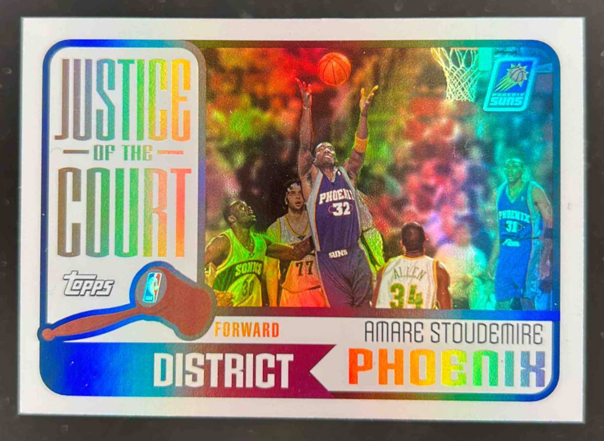 Card image for 2003-04 TOPPS AMARE STOUDEMIRE JUSTICE OF THE COURT #JC-16 PHOENIX SUNS