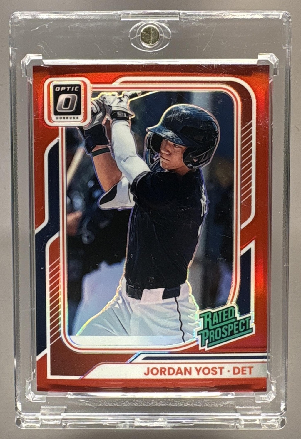 2026 PANINI DONRUSS JORDAN YOST #135 RATED PROSPECTS OPTIC RED /99 PROSPECT