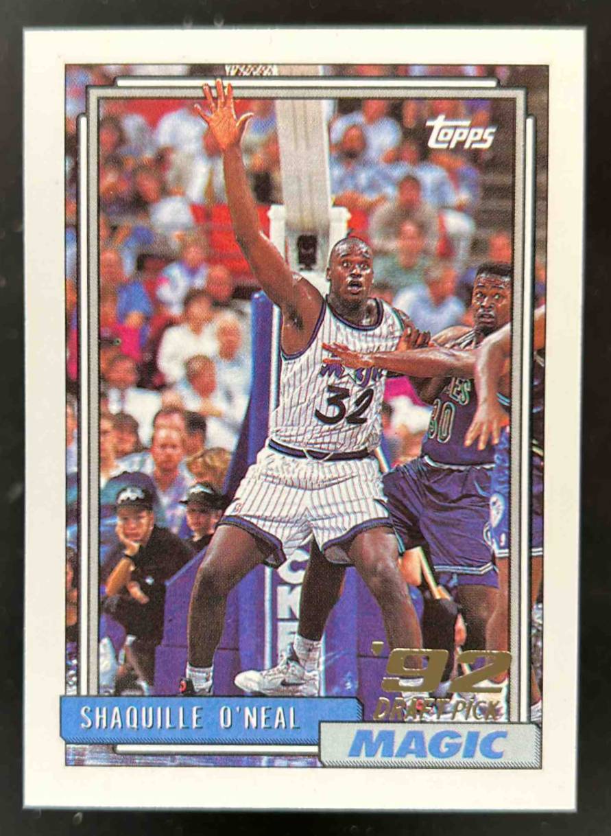 Card image for 1992-93 TOPPS SHAQUILLE O'NEAL #362 RC ROOKIE ORLANDO MAGIC