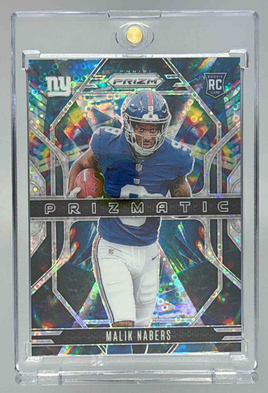 Card image for 2024 Panini Football Prizm Malik Nabers Prizmatic #13 RC New York Giants