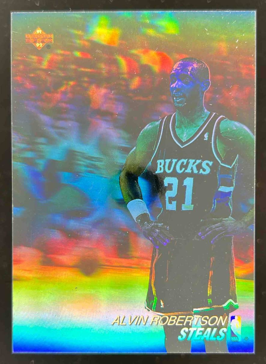 Card image for 1991-92 UPPER DECK ALVIN ROBERTSON AWARD WINNER HOLOGRAMS #AW2 MILWAUKEE BUCKS