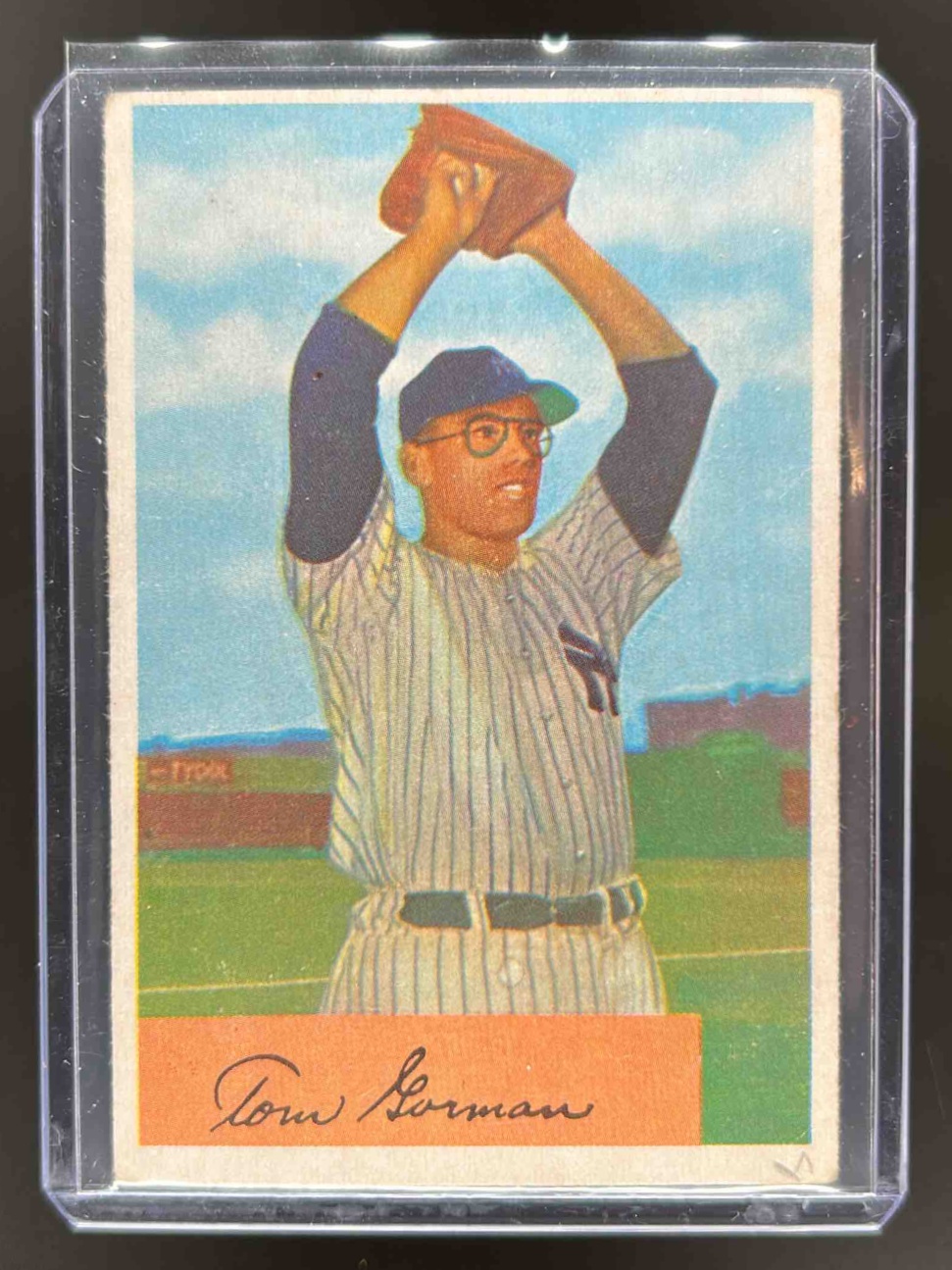 Card image for 1954 BOWMAN BASEBALL TOM GORMAN #17 NEW YORK YANKEES