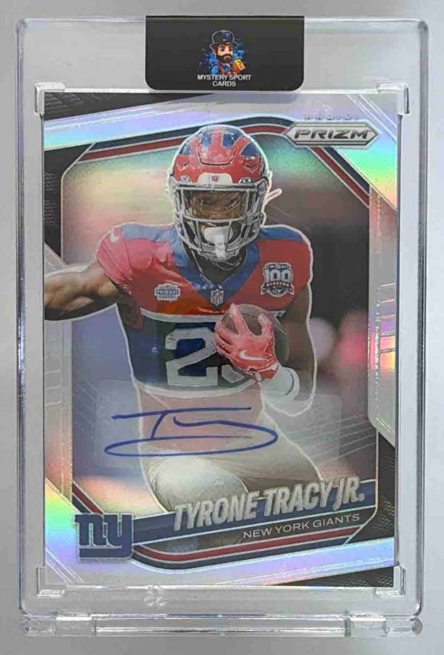 Card image for 2025 Panini Prizm Tyrone Tracy Jr. Choice Auto /100 #203 Giants