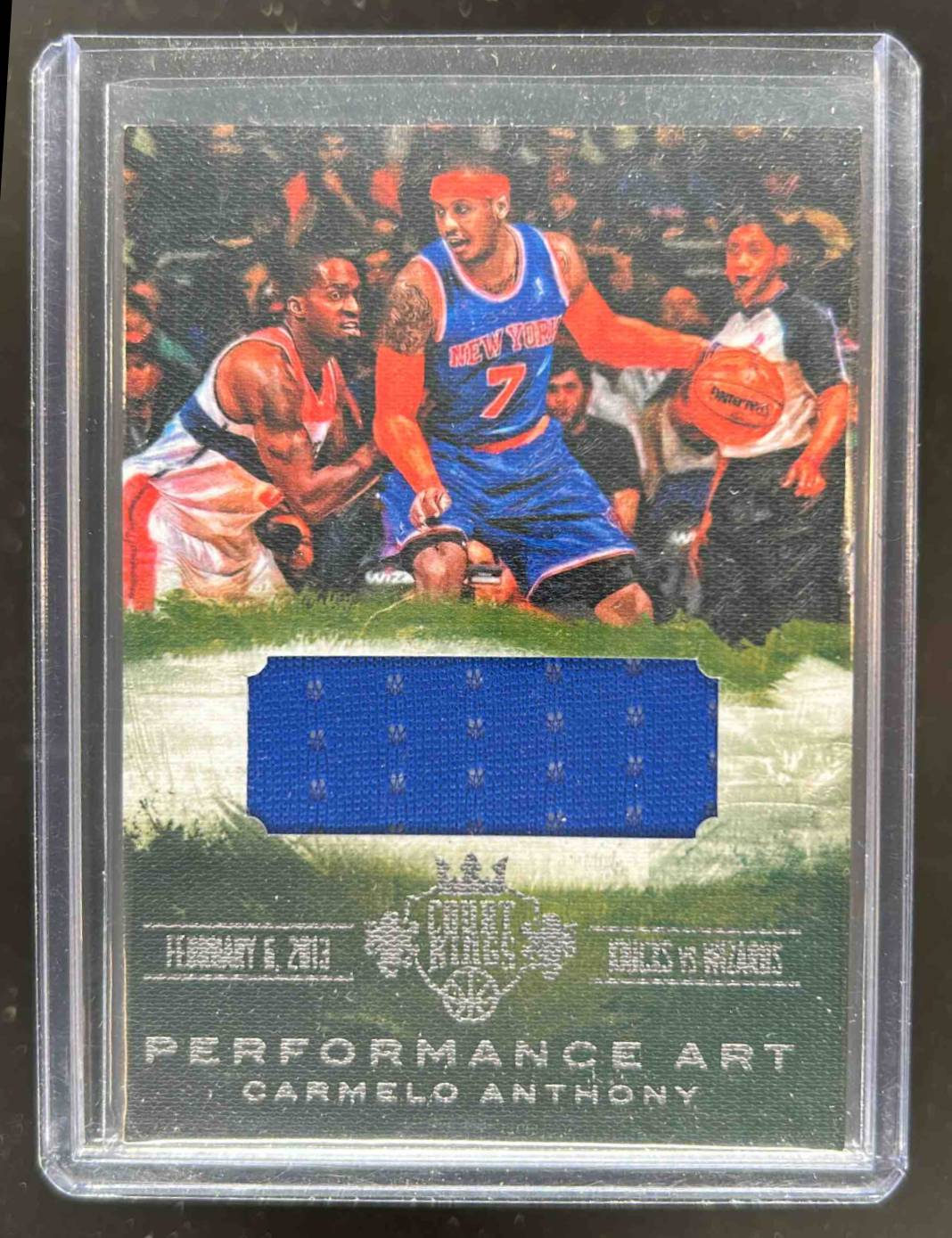 Card image for 2013-14 Panini Court Kings Carmelo Anthony Performance Art Memorabilia /150 #11