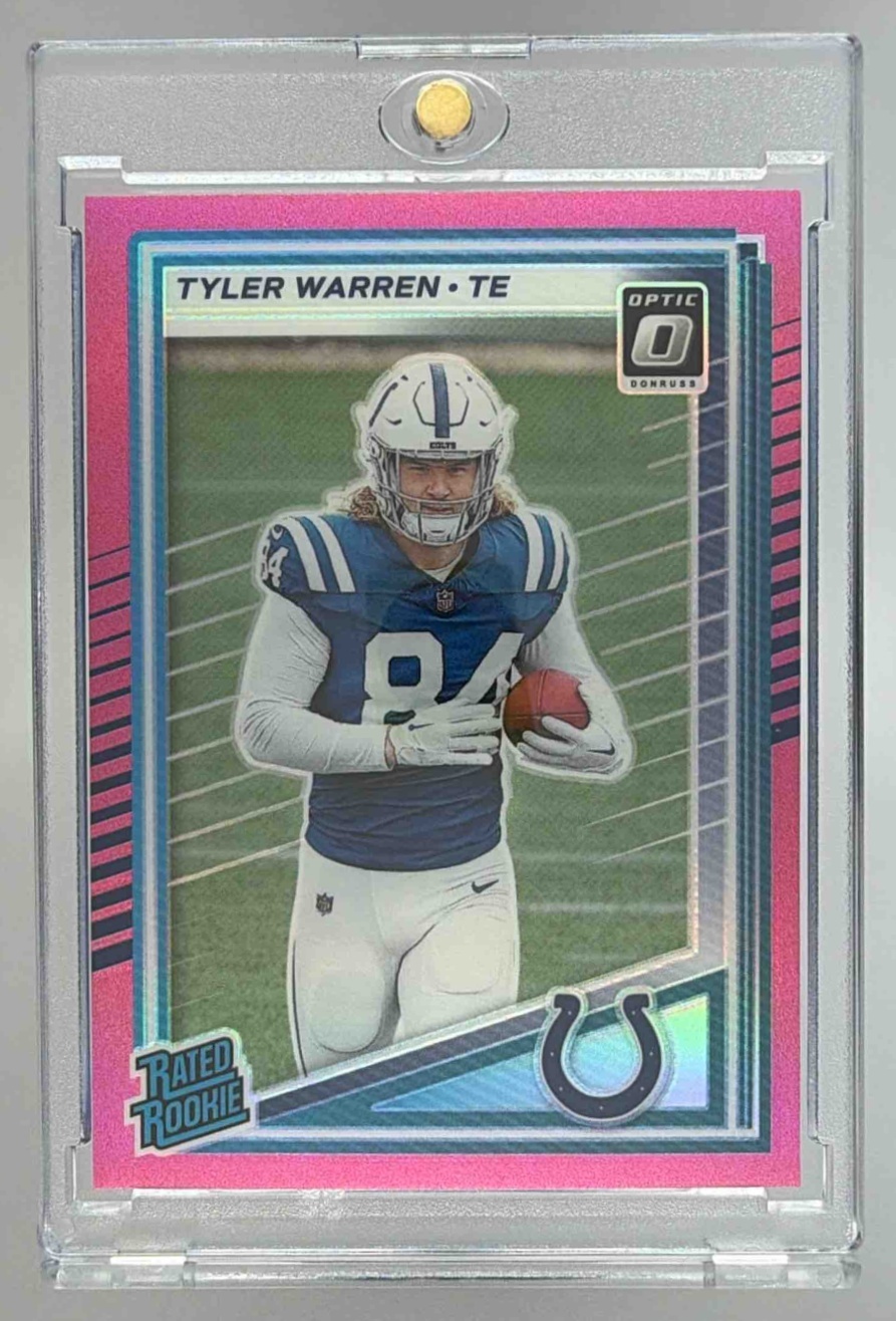 Card image for 2025 Panini Donruss Tyler Warren Optic Rated Rookie Preview #337 RC Colts