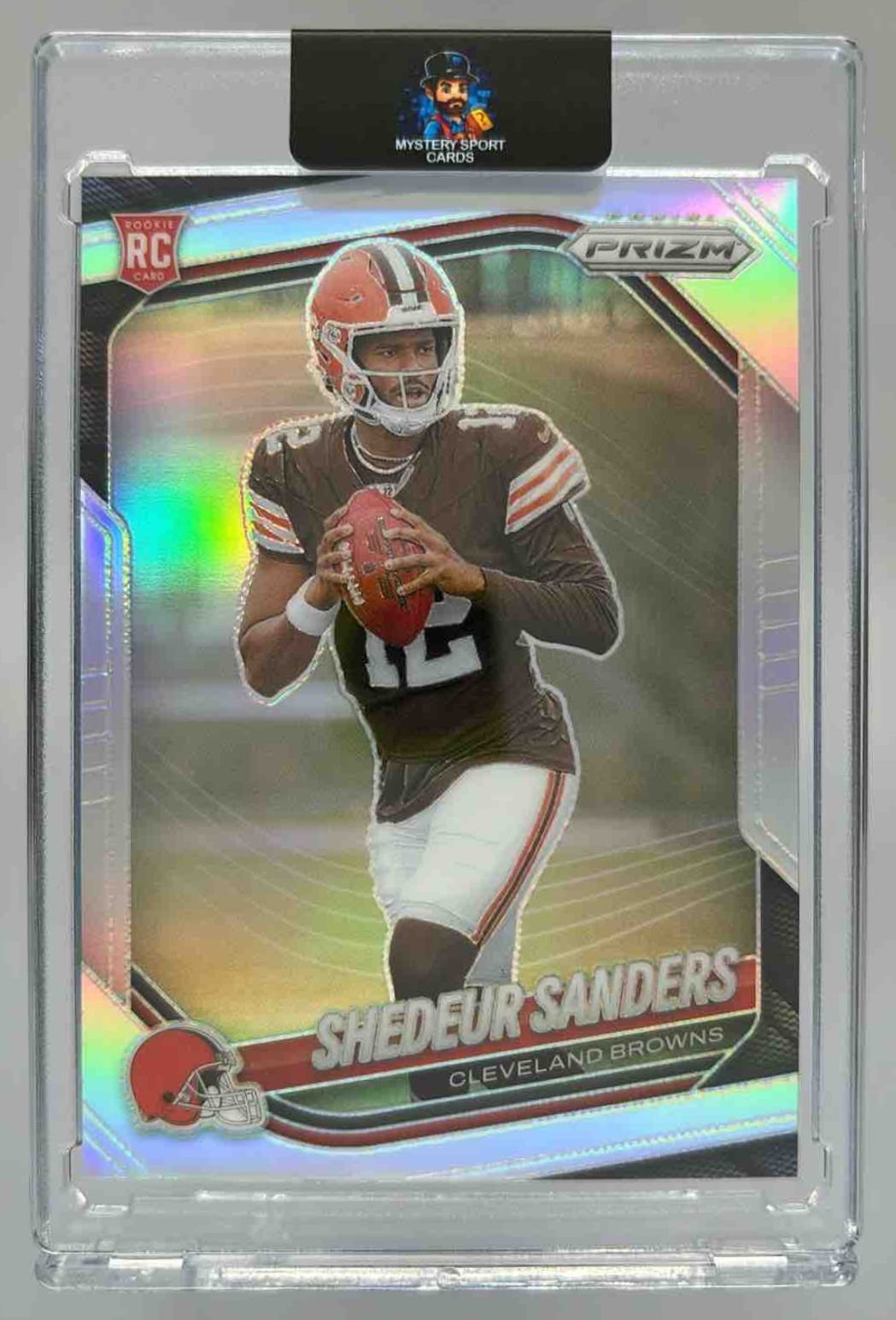 Card image for 2025 Panini Football Prizm Shedeur Sanders #302 RC Cleveland Browns