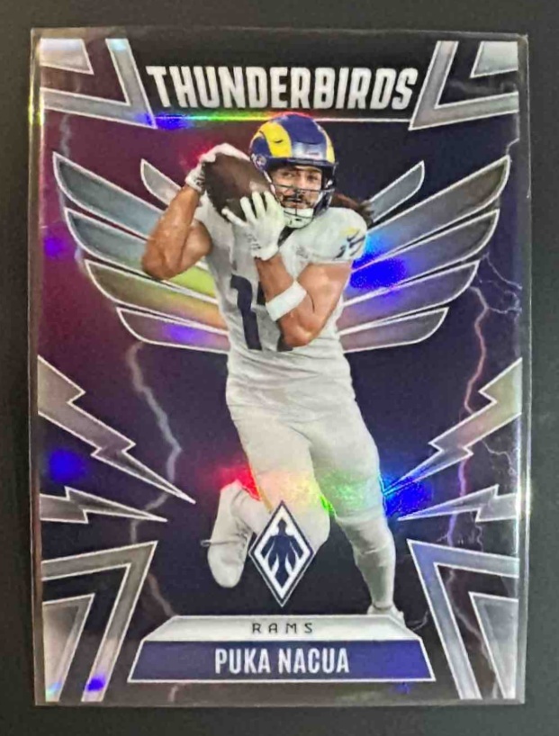 Card image for 2025 Panini Phoenix Puka Nacua #30 Thunderbirds Rams