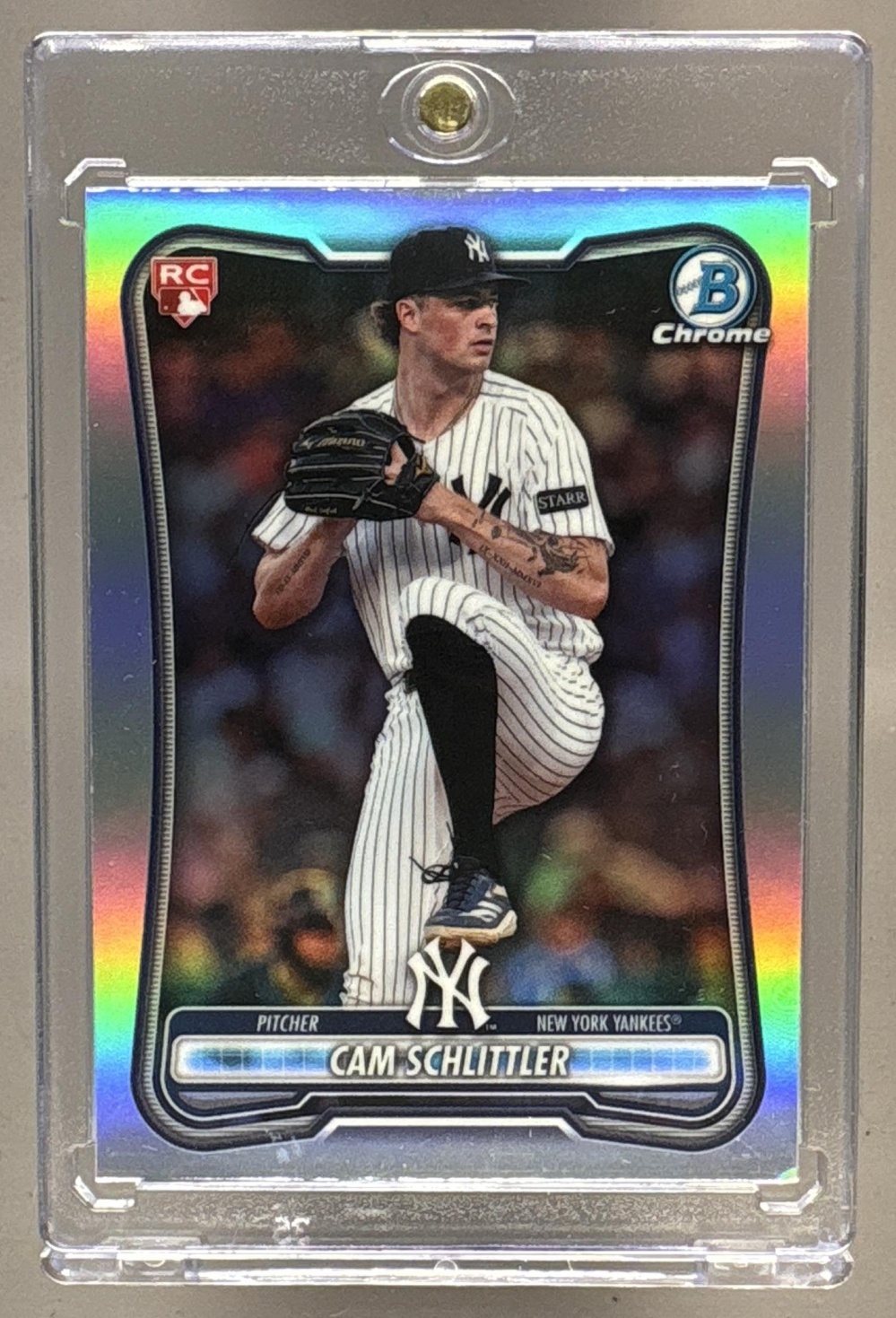 2026 BOWMAN CAM SCHLITTLER #53 CHROME ROOKIE RED RC VARIATION YANKEES