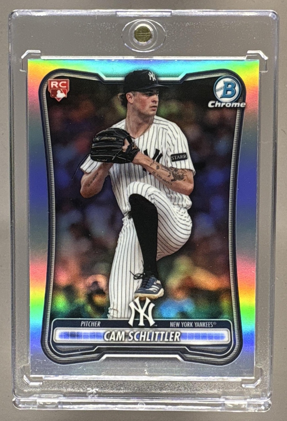 2026 BOWMAN CAM SCHLITTLER #53 CHROME ROOKIE RED RC VARIATION YANKEES