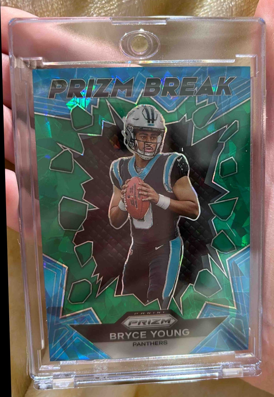 Card image for 2023 Panini Football Prizm Bryce Young Break #PB-3 RC Carolina Panthers