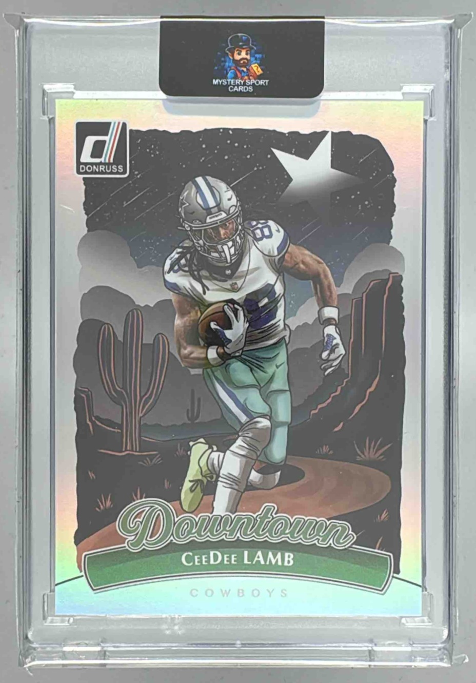 Card image for 2025 Panini Football Donruss CeeDee Lamb Downtown! SP #9 Dallas Cowboys