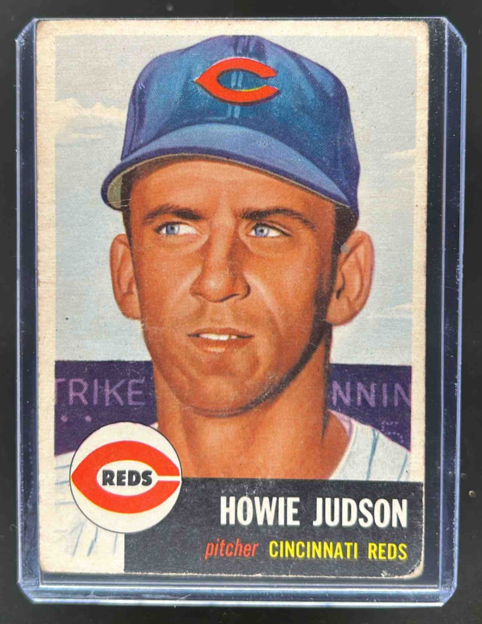 Card image for 1953 TOPPS BASEBALL HOWIE JUDSON #12 CINCINNATI REDS