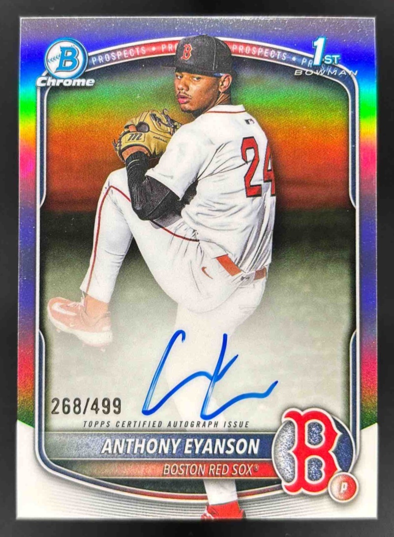 Card image for 2025 Bowman Draft Anthony Eyanson Chrome Auto Refractor /499 1st Prospect