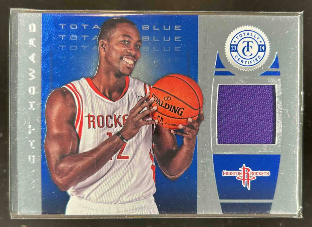Card image for 2013-14 Panini Totally Certified Dwight Howard Materials Blue 50 /99 #145
