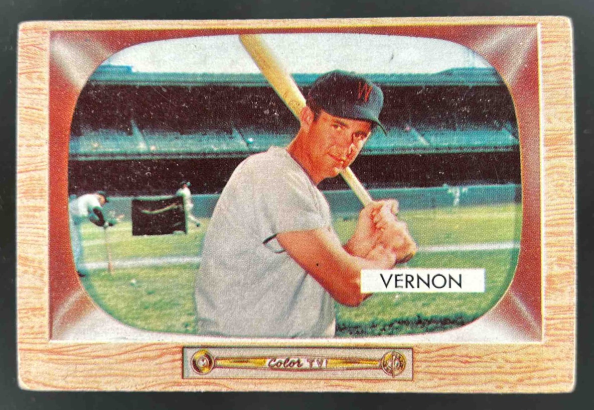 Card image for 1955 BOWMAN BASEBALL MICKEY VERNON #46