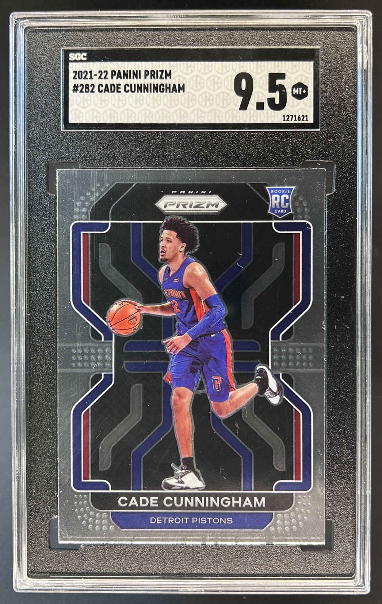 Card image for 2021-22 PANINI PRIZM CADE CUNNINGHAM #282 RC SGC 9.5 MINT+ ROOKIE DETROIT PISTONS