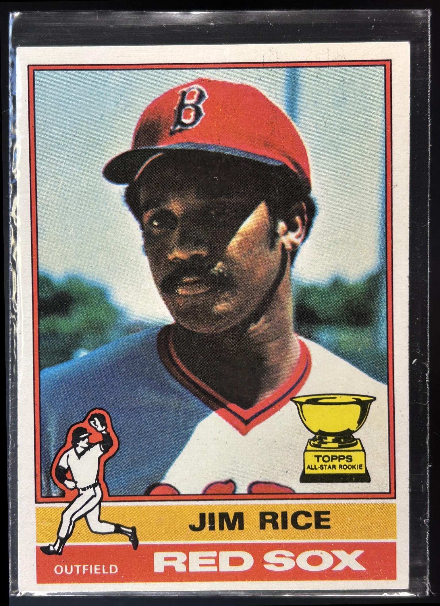 Card image for 1976 TOPPS JIM RICE #340 SUPER ROOKIE ALL-STAR BOSTON RED SOX
