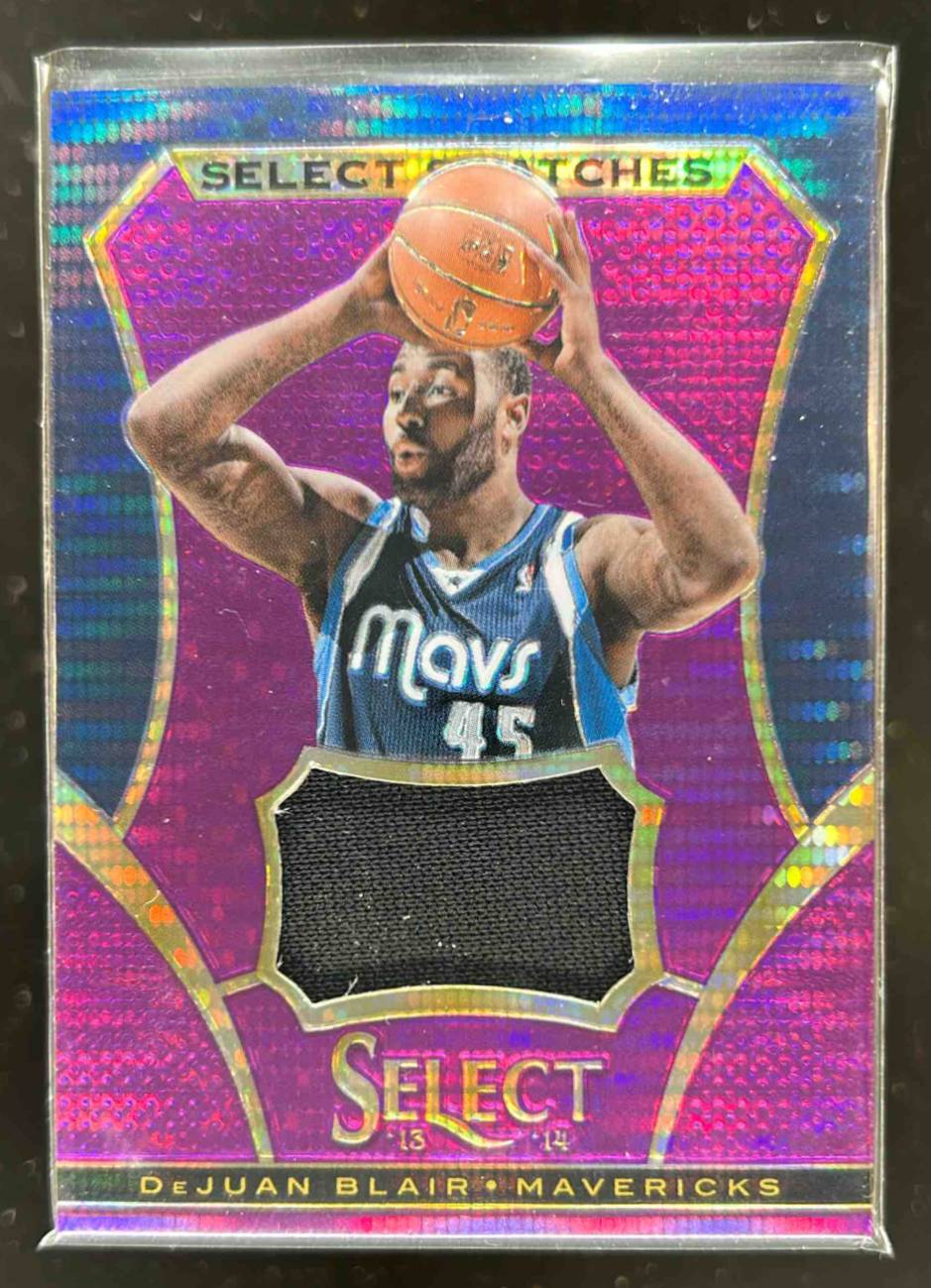 Card image for 2013-14 Panini Select DeJuan Blair Swatches Prizms Purple 80 /99 #15