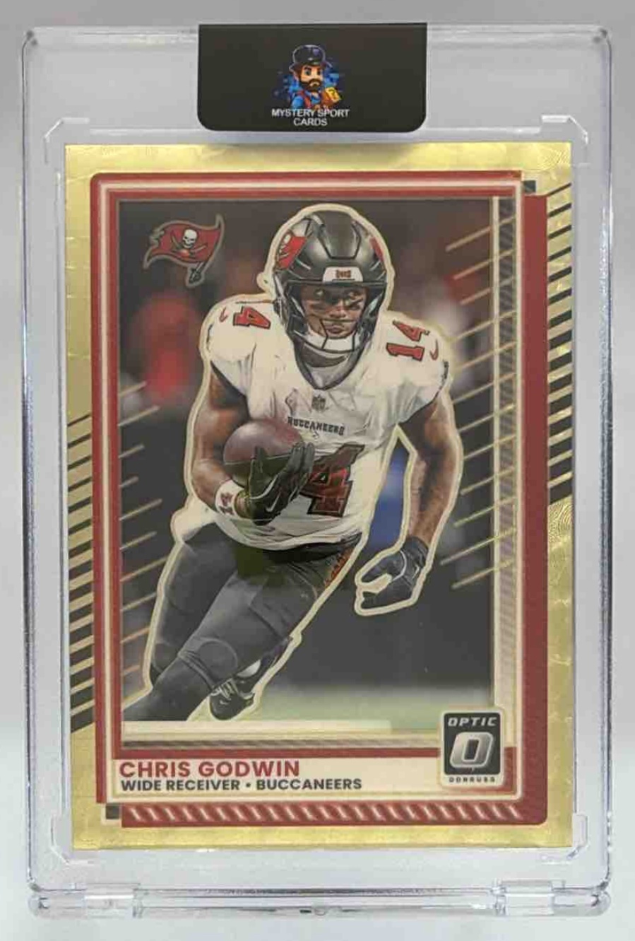 Card image for 2025 Panini Football Donruss Optic Chris Godwin 1/1 Gold #102 Tampa Bay Buccaneers