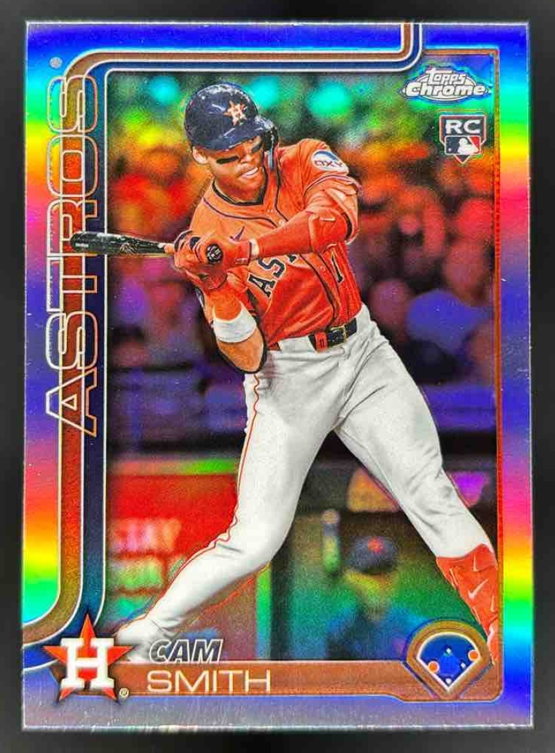 Card image for 2025 Topps Chrome Update Cam Smith Refractor #USC145 RC Astros