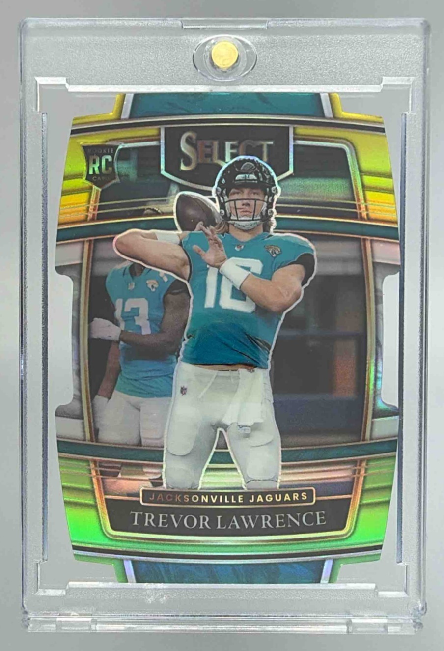 Card image for 2021 Panini Select Trevor Lawrence Silver Prizm #43 RC Concourse Jaguars