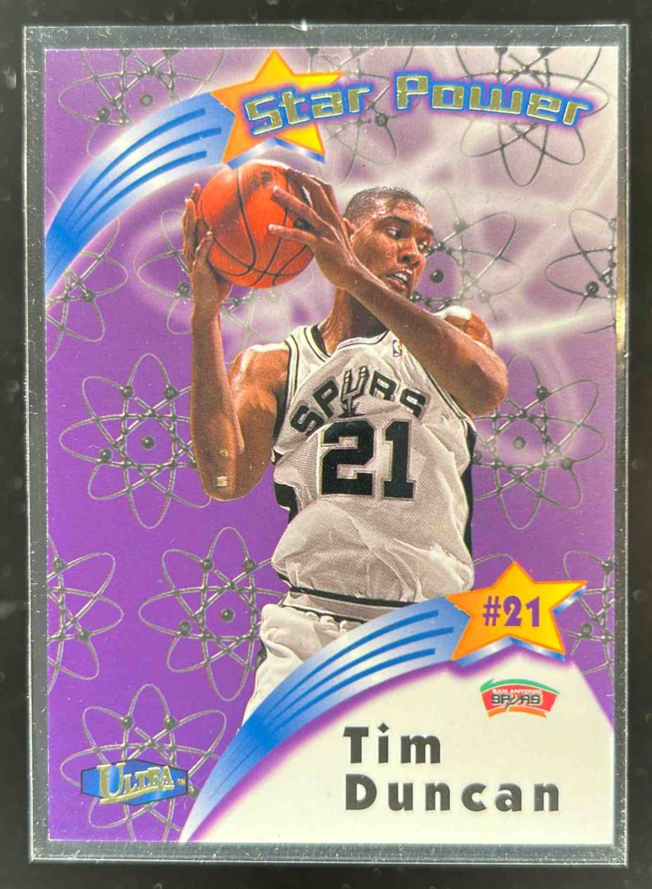 Card image for 1997-98 FLEER ULTRA TIM DUNCAN STAR POWER #18 SP RC ROOKIE SAN ANTONIO SPURS