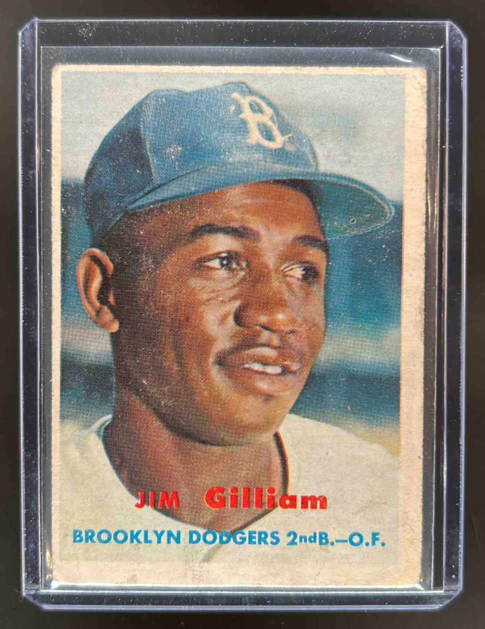 Card image for 1957 TOPPS JIM GILLIAM #115 BROOKLYN DODGERS