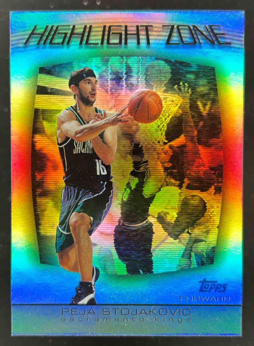 Card image for 2003-04 TOPPS PEJA STOJAKOVIC HIGHLIGHT ZONE #HZ-7 SACRAMENTO KINGS