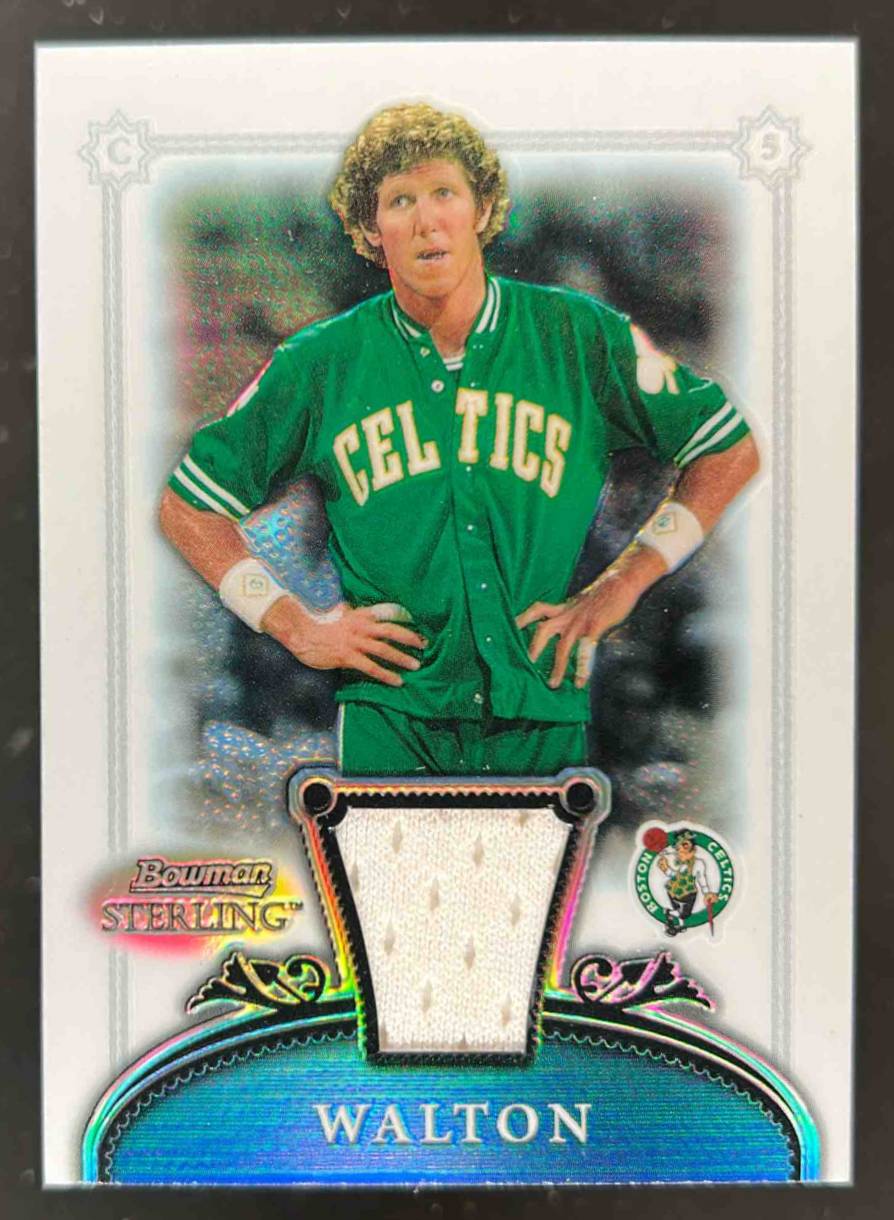 Card image for 2006-07 BOWMAN STERLING BILL WALTON #27 REFRACTOR 10/199 MEM BOSTON CELTICS