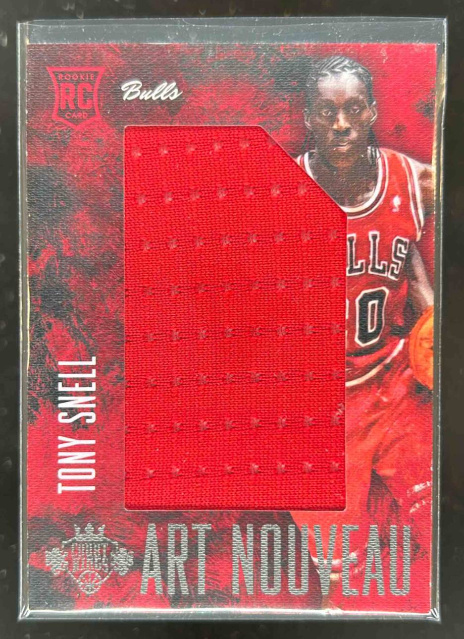 Card image for 2013-14 Panini Court Kings Tony Snell Art Nouveau Jerseys /325 #30 RC Rookie