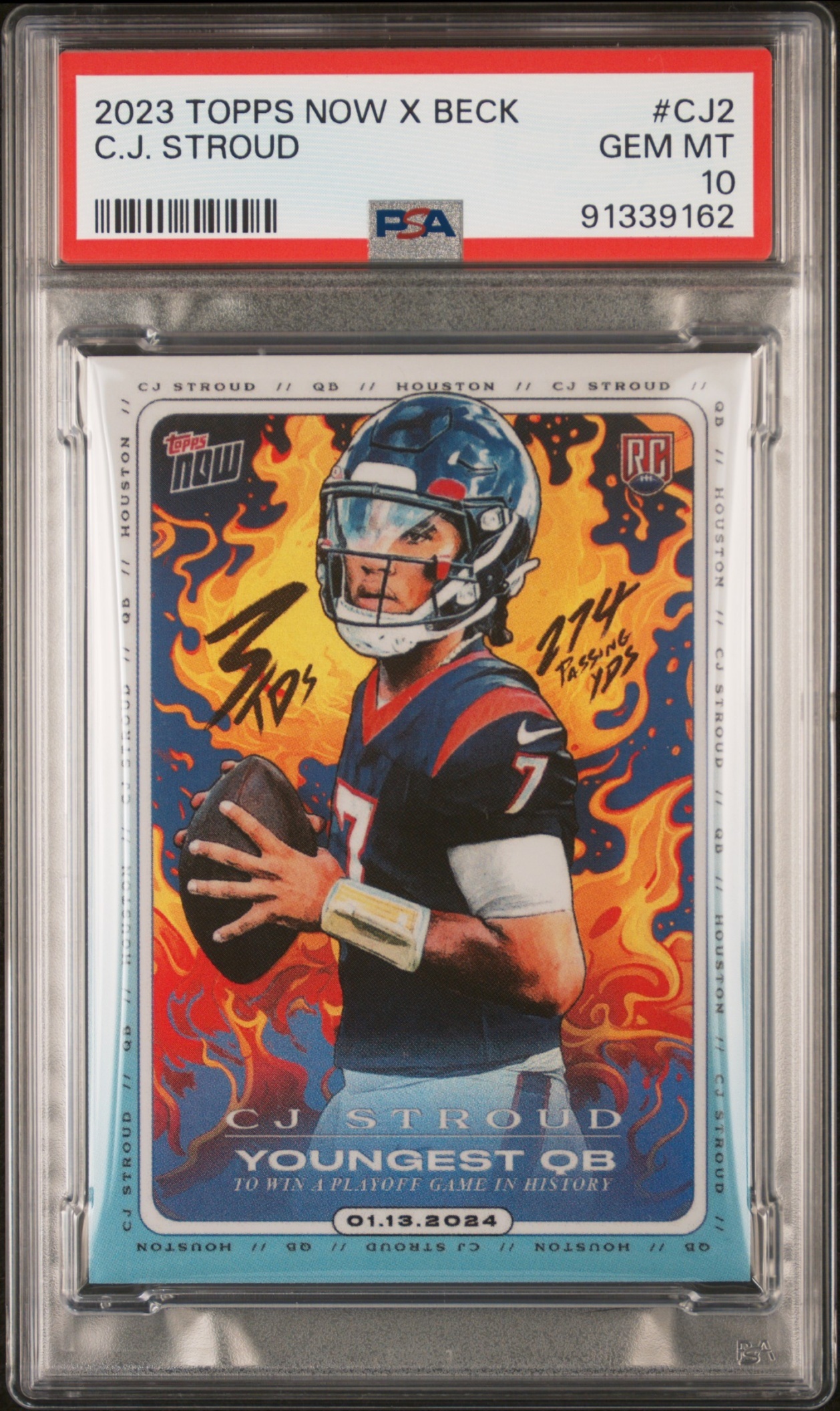 Card image for 2024 Topps Football NOW CJ Stroud #CJ2 RC Houston Texans