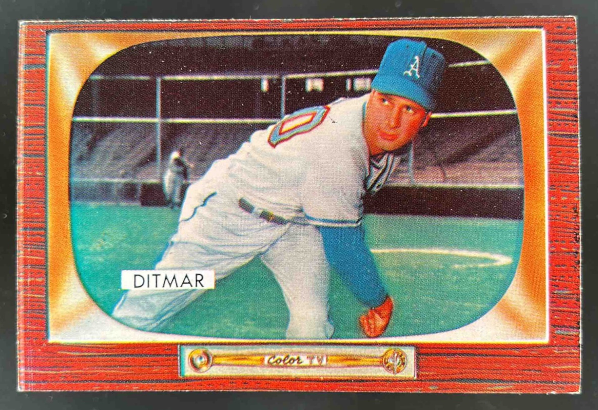 Card image for 1955 BOWMAN BASEBALL ART DITMAR #90 RC