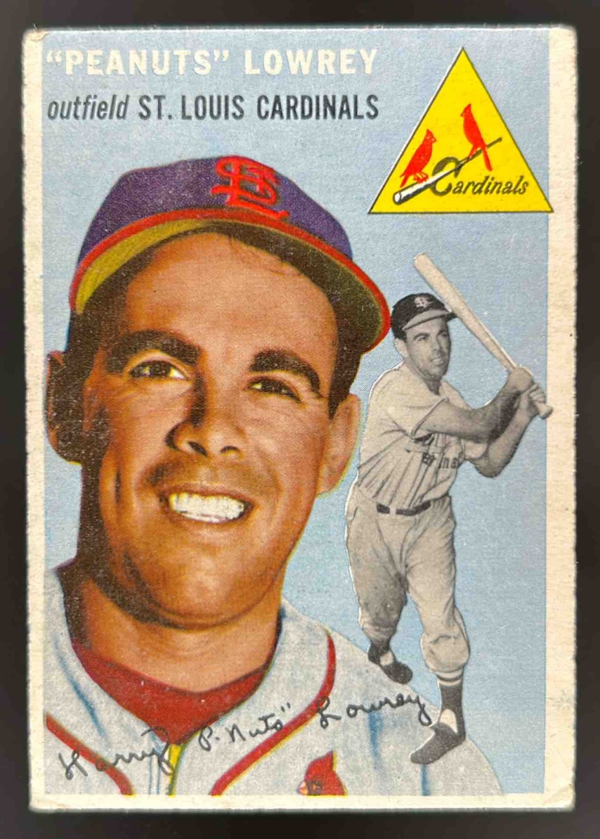 Card image for 1954 TOPPS PEANUTS LOWREY #158 ST. LOUIS CARDINALS